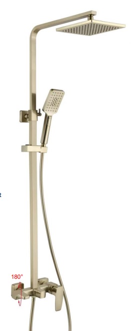 NOBEL Rain Shower Set SH-900-BGD Brushed Gold Color